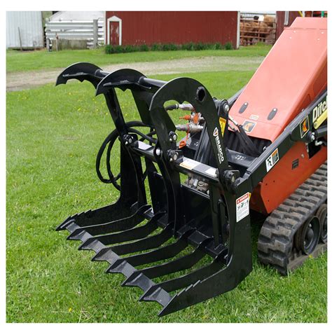 bradco skid steer grapple|skid steer attachments for tractors.